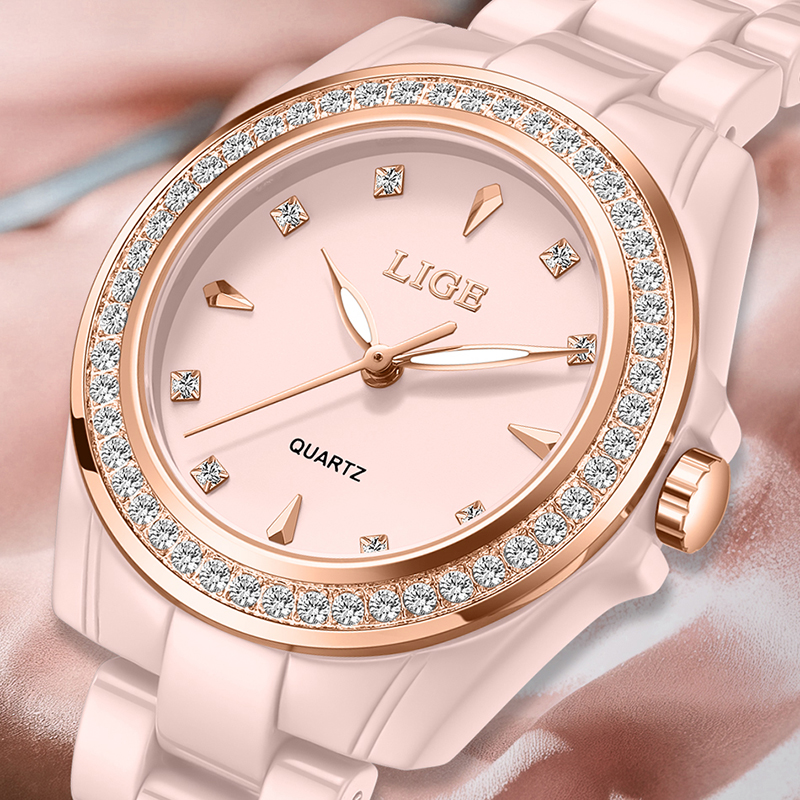 Luxury Ceramic Watch - LIGE 2026 TOP Women's wristwatch Luxury