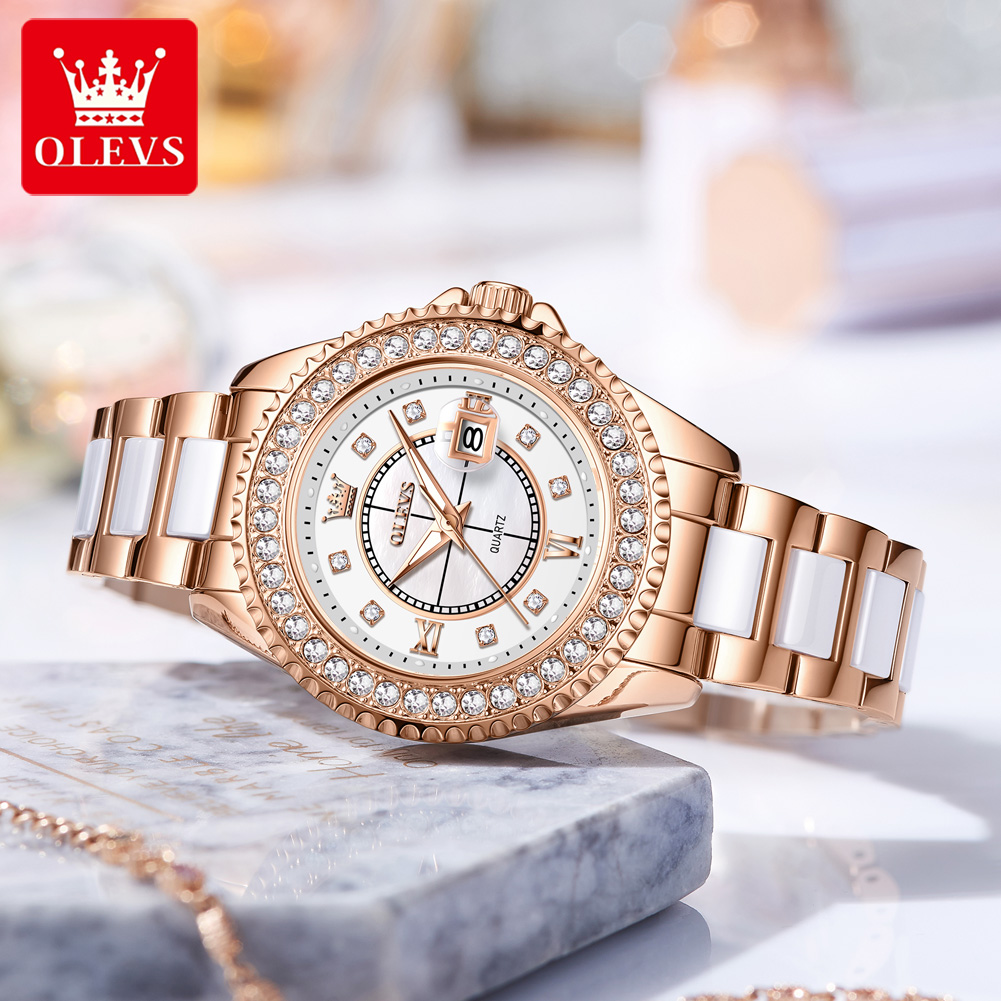 OLEVS 3685 Luxury Women's Watc - Luxury Ceramic Watch incelemesi ve fiyatı