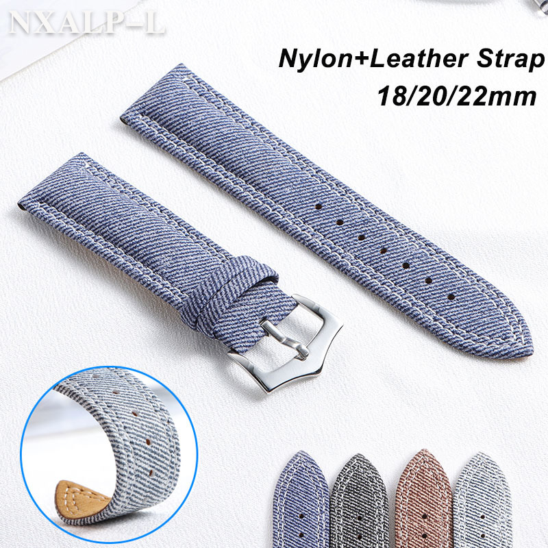 Denim Canvas Nylon Watch Strap - Omega Watches Smartwatch incelemesi ve fiyatı