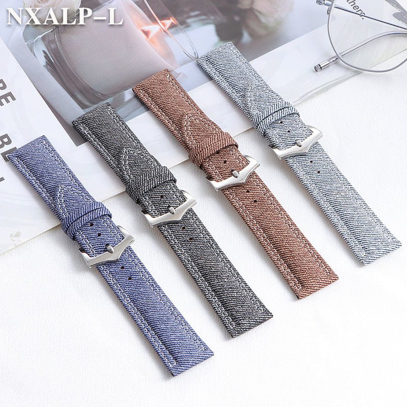 Denim Canvas Nylon Watch Strap - Omega Watches Smartwatch incelemesi ve fiyatı