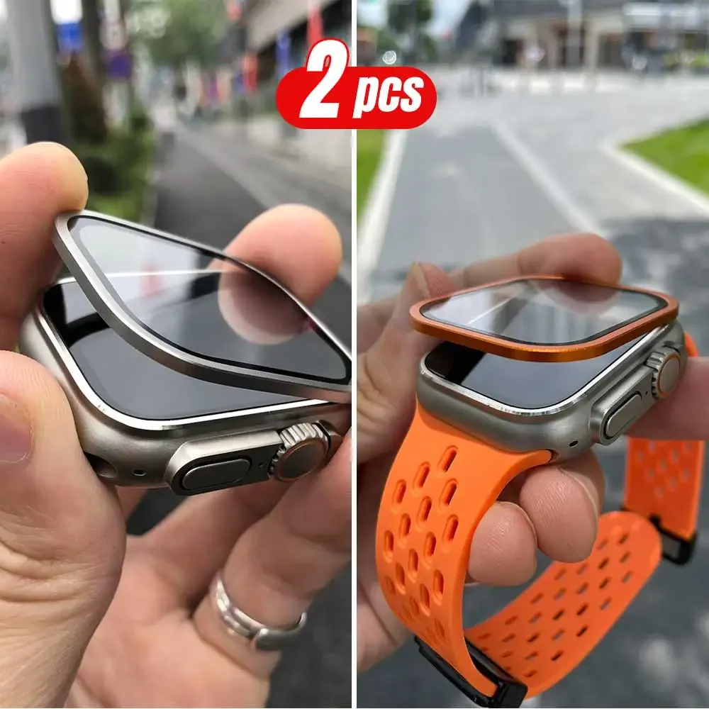 2PCS Titanium Metal Frame for  - Smartwatch Watches For Men incelemesi ve fiyatı