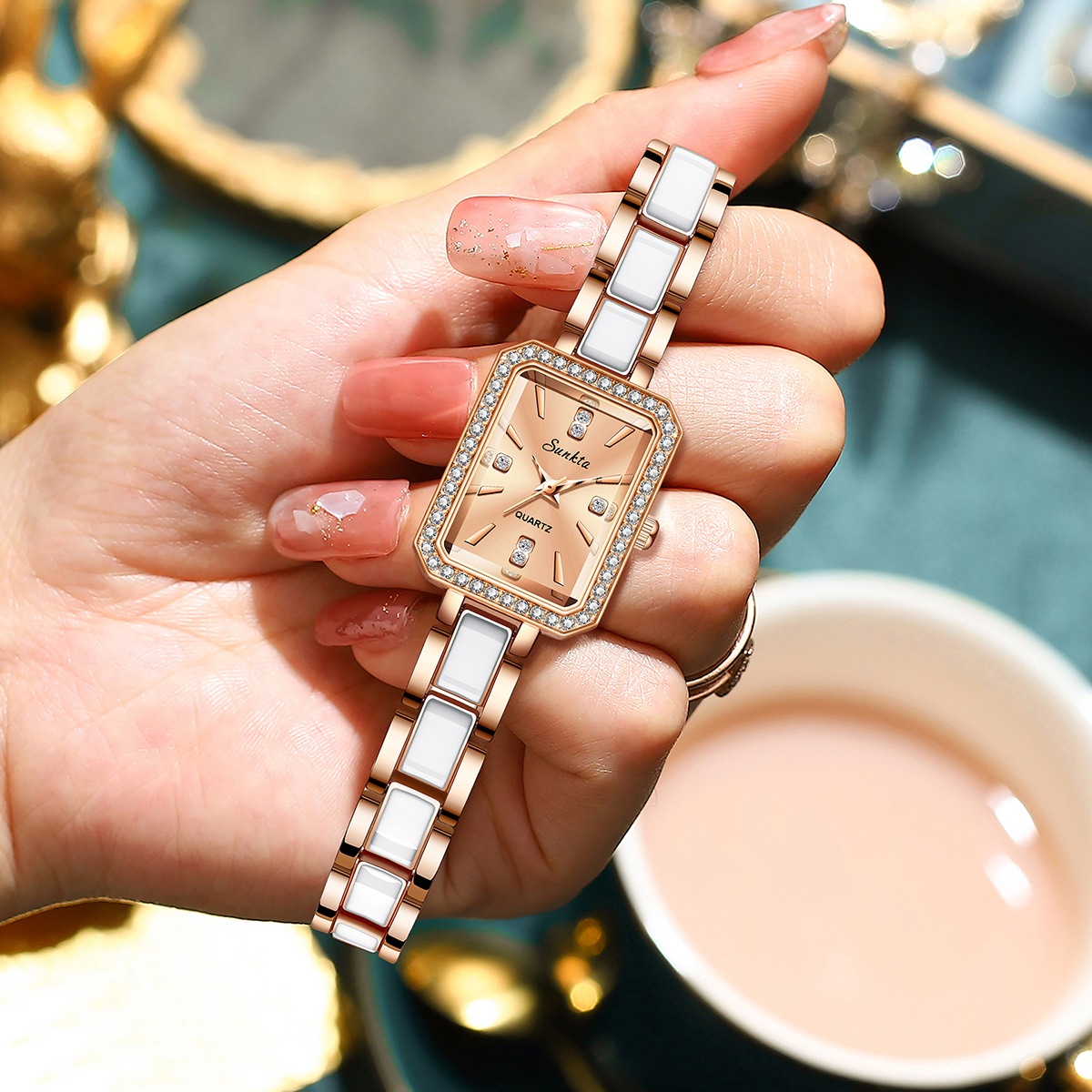 LIGE Luxury Women's Watch New  - Luxury Ceramic Watch incelemesi ve fiyatı
