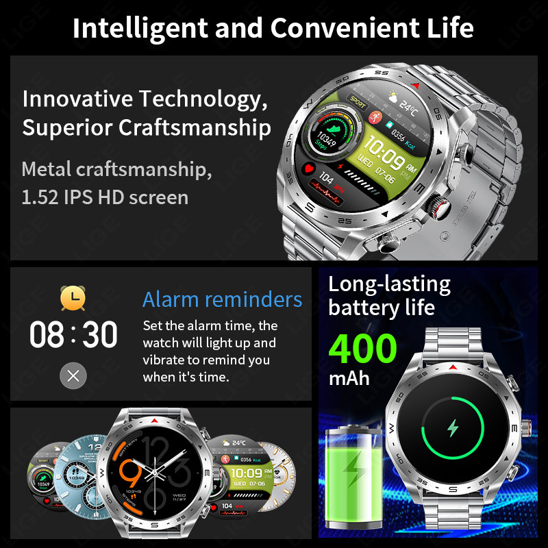 LIGE TWS Earbuds Bluetooth Hea - Smartwatch Noise Watches For Women incelemesi ve fiyatı