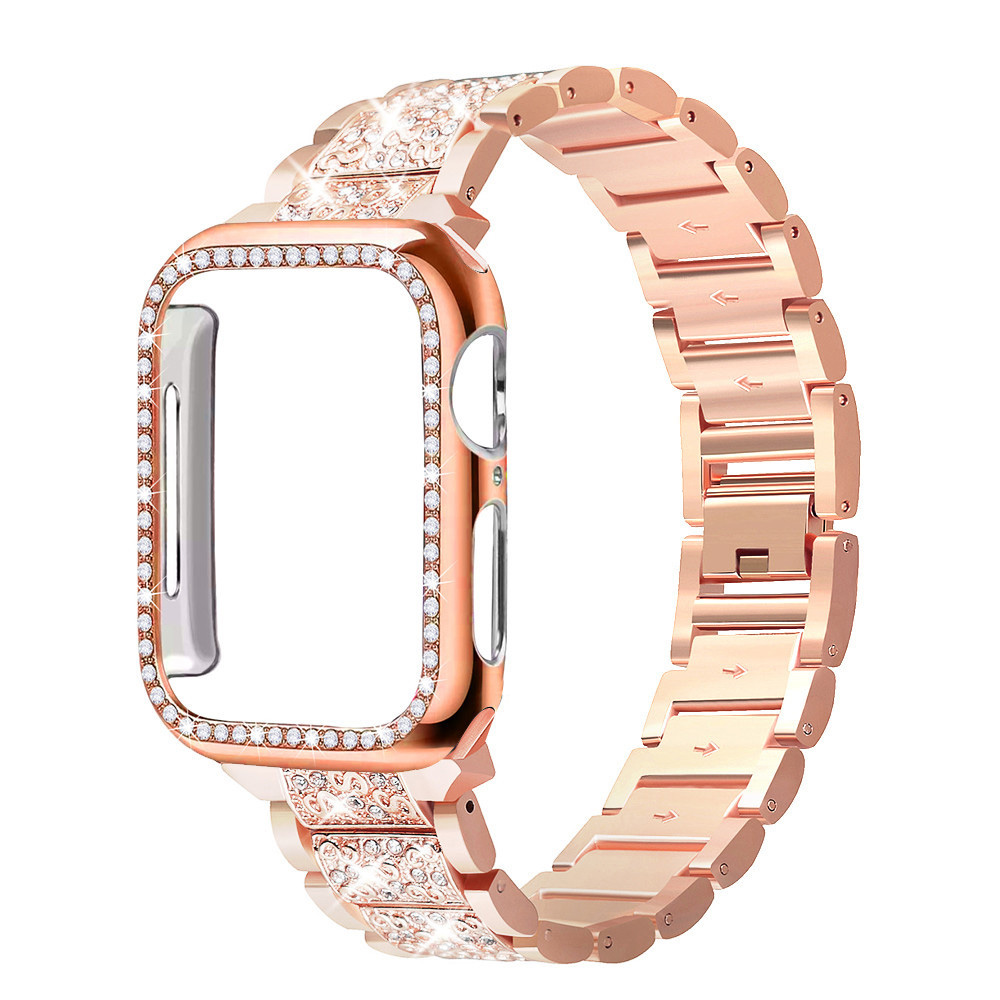 Case+Bling strap for Apple Wat - Smartwatch Luxury Watches For Women incelemesi ve fiyatı