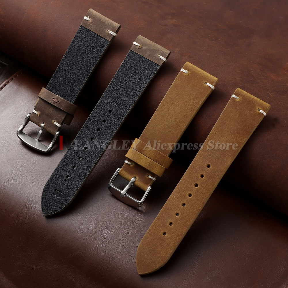 Vintage Oil Wax Cowhide Watch  - Omega Watches Smartwatch incelemesi ve fiyatı