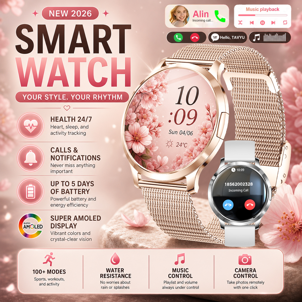 2026 New Stylish Women Smart W - Smartwatch Ladies Watches For Women incelemesi ve fiyatı