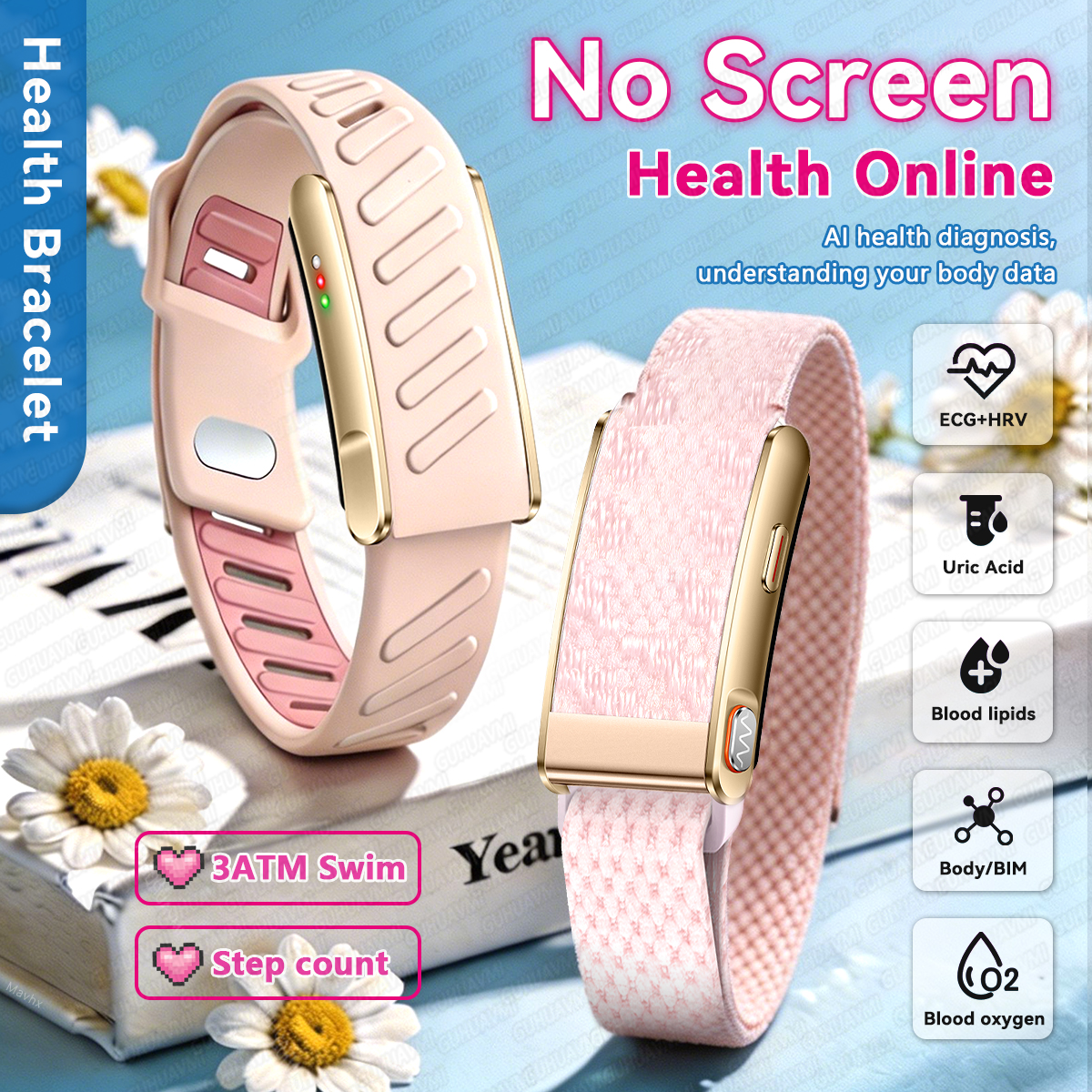 GUHUAVMI Screenless Smart Wris - Smartwatch Ladies Watches For Women incelemesi ve fiyatı