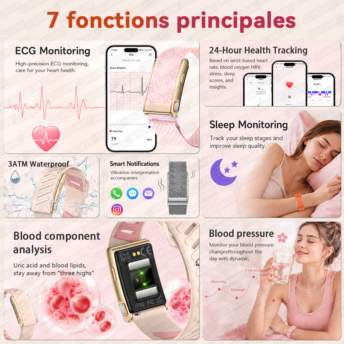 GUHUAVMI Screenless Smart Wris - Smartwatch Ladies Watches For Women incelemesi ve fiyatı