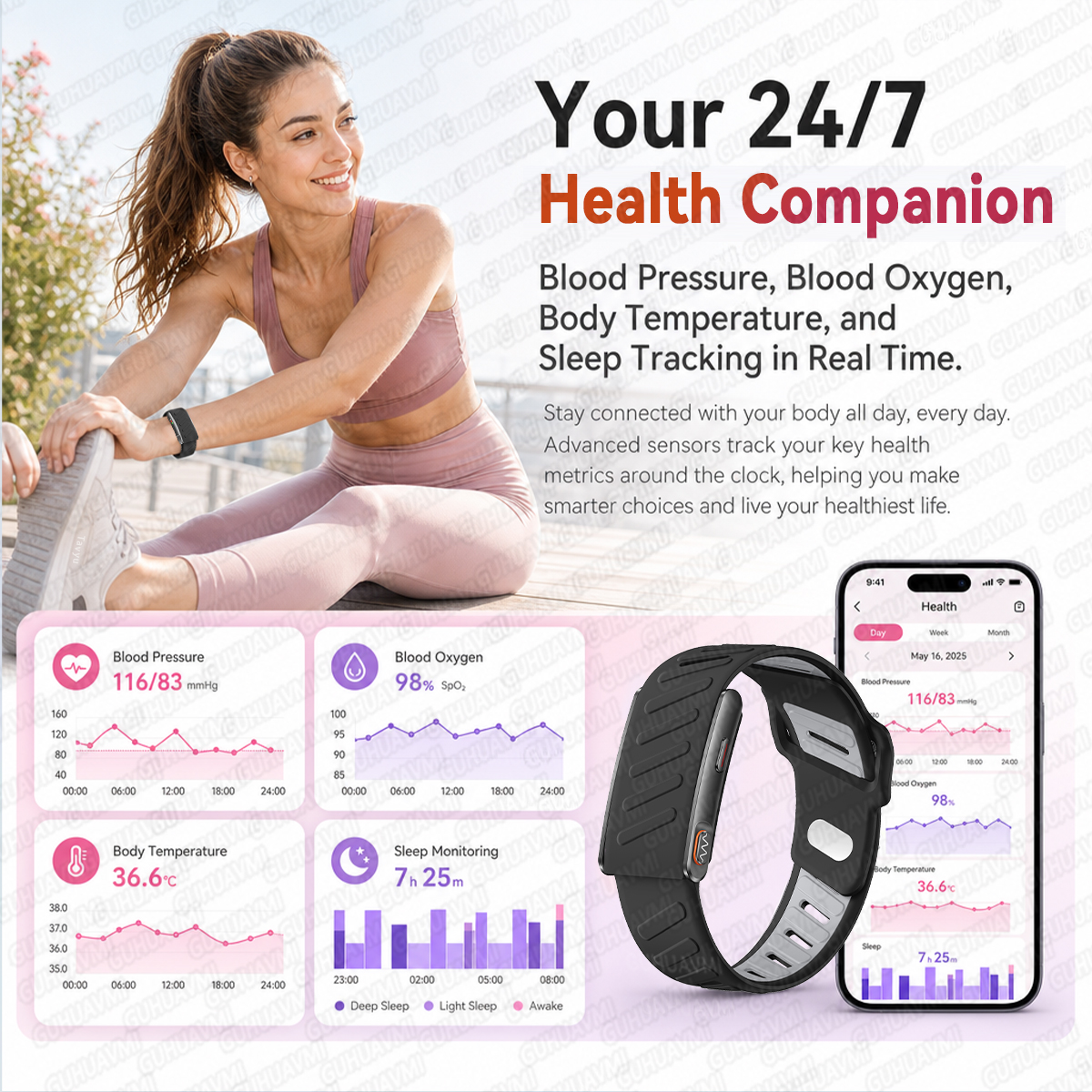 GUHUAVMI Screenless Smart Wris - Smartwatch Ladies Watches For Women incelemesi ve fiyatı
