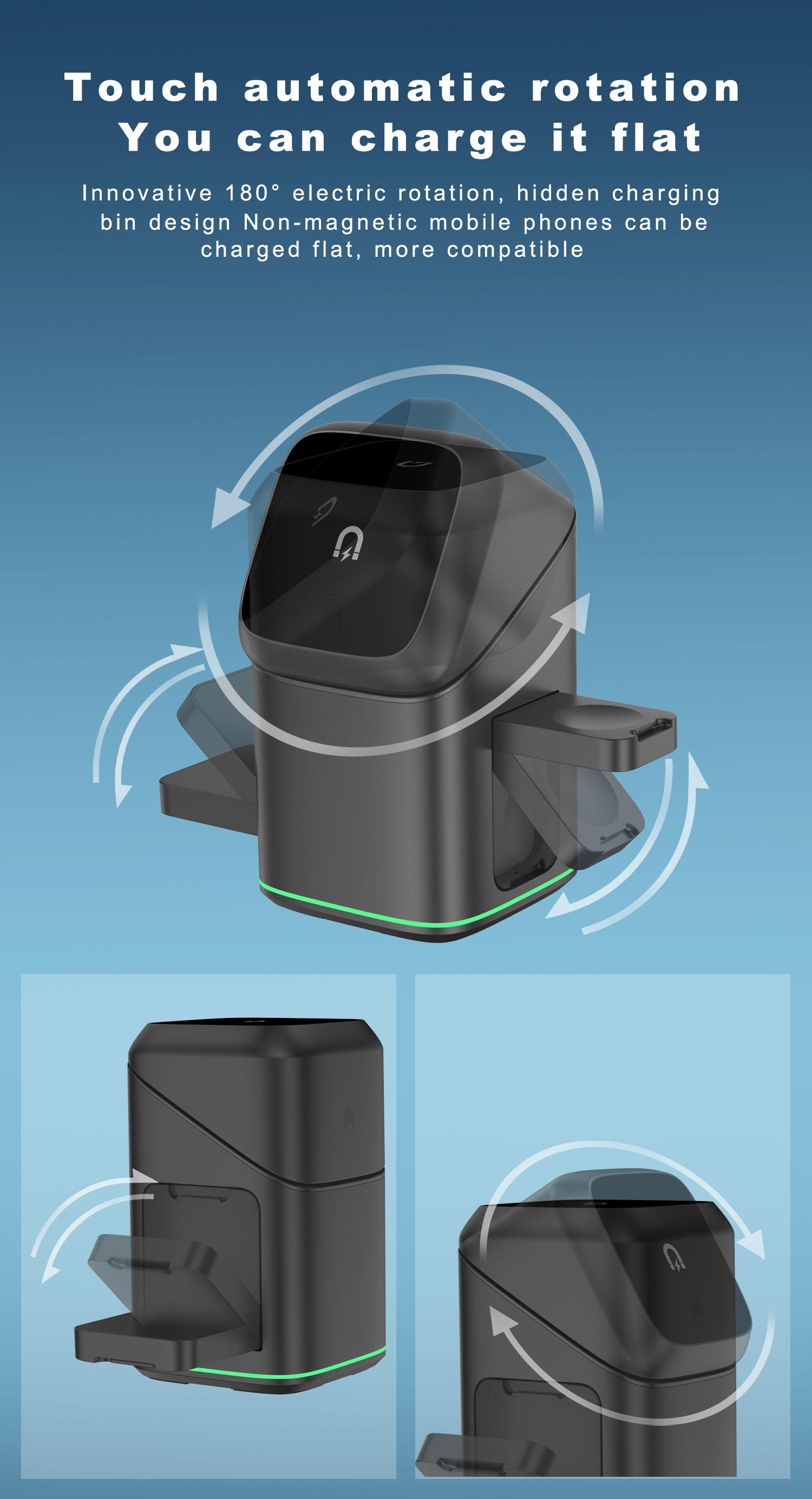 3 in 1 Magnetic Wireless Charg - Iwatch Smartwatch incelemesi ve fiyatı