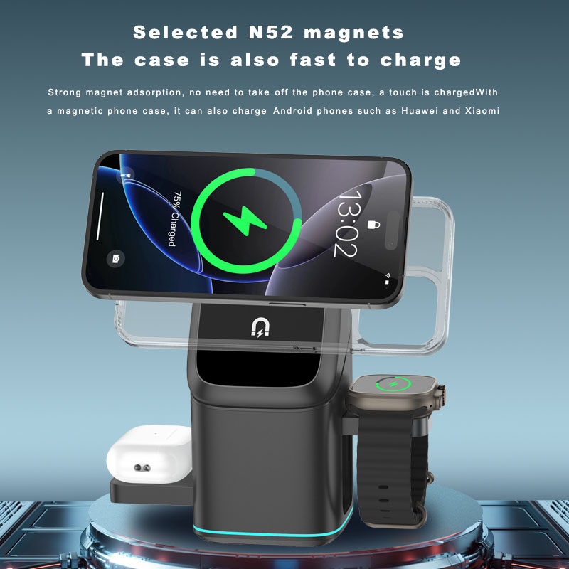 3 in 1 Magnetic Wireless Charg - Iwatch Smartwatch incelemesi ve fiyatı