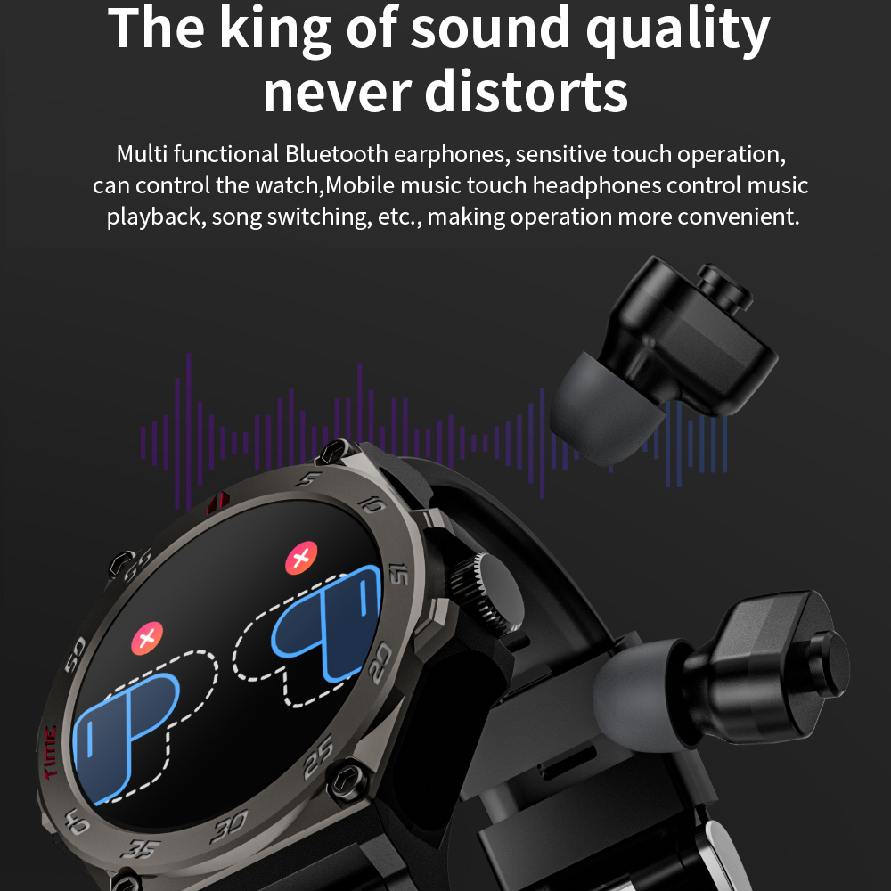 2 In 1 TWS Noise Reduction Hea - Smartwatch Noise Watches For Women incelemesi ve fiyatı