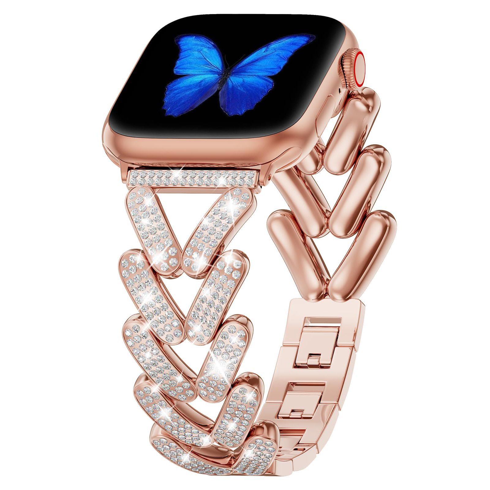 Bling Band for Apple Watch Str - Smartwatch Slim Watches For Men incelemesi ve fiyatı