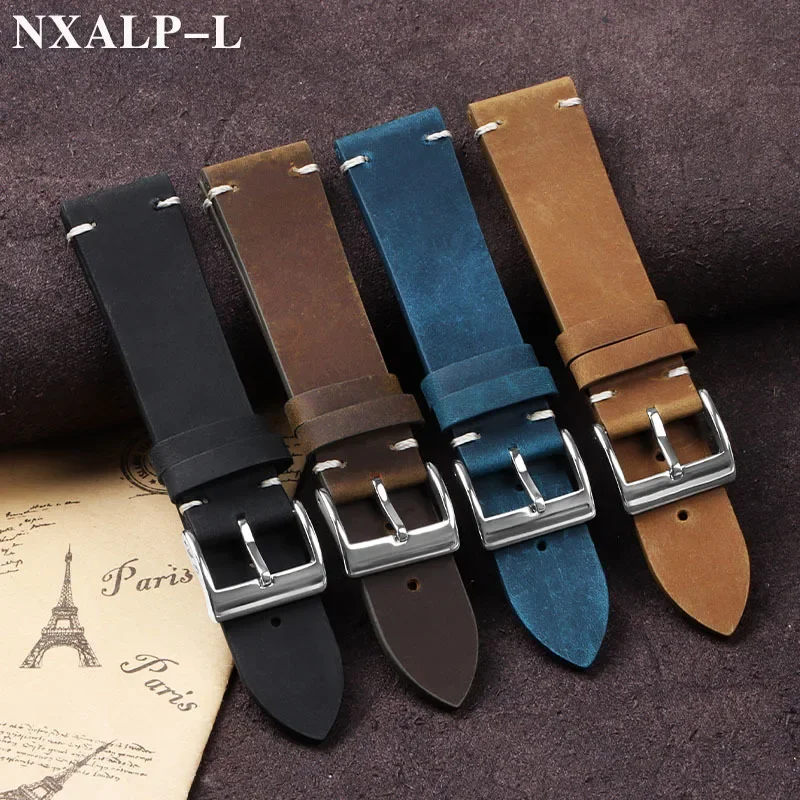 Vintage Oil Wax Leather Watch  - Omega Watches Smartwatch incelemesi ve fiyatı
