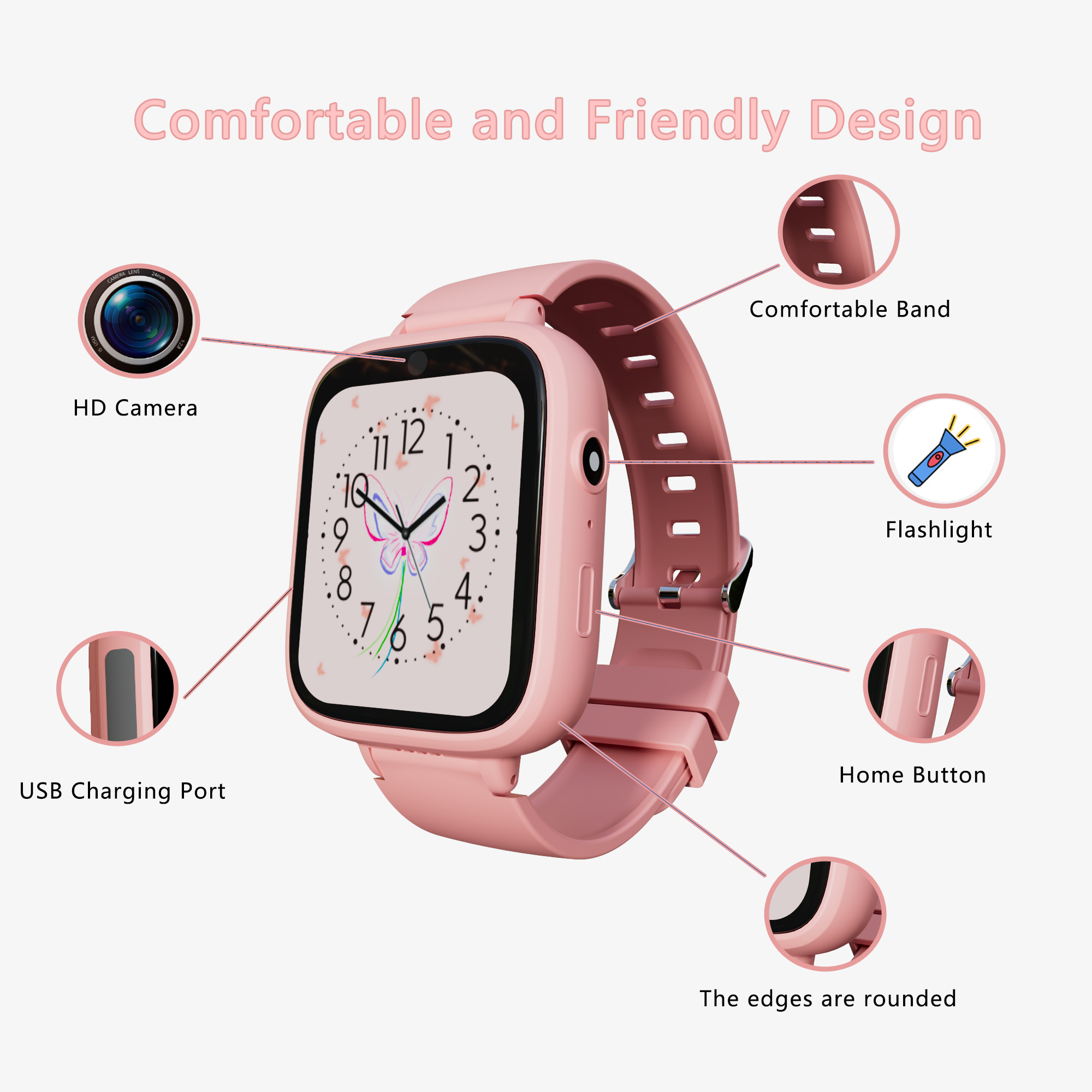 Children Watch Birthday Gifts  - Smartwatch Digital Watches For Kid Girl incelemesi ve fiyatı