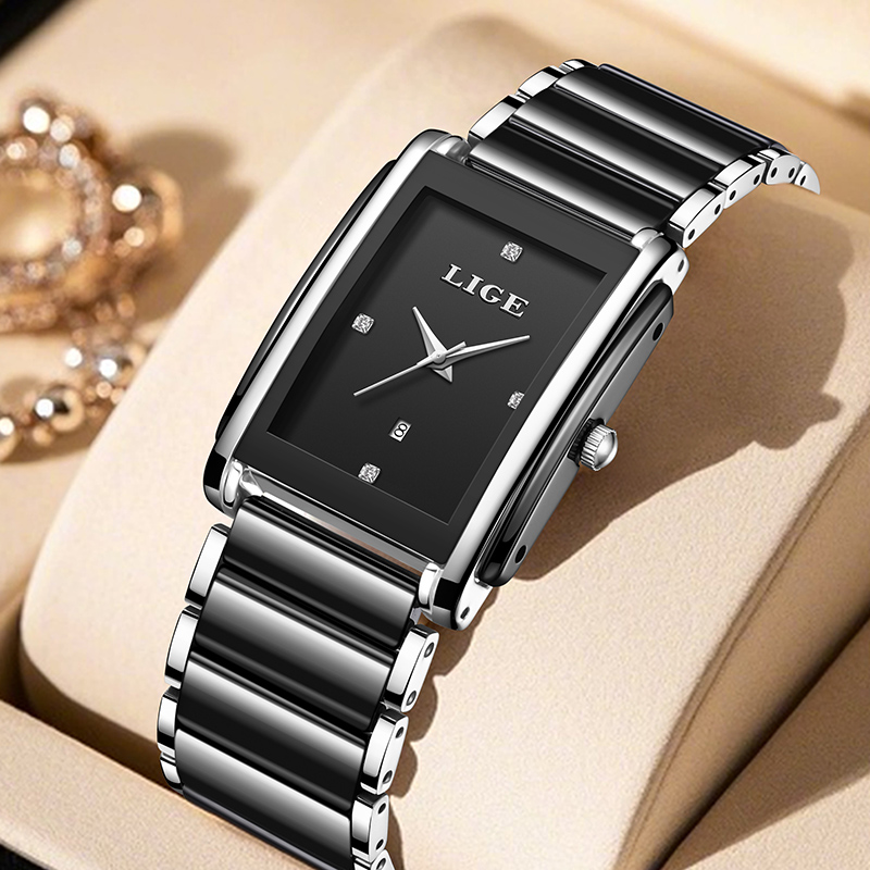 LIGE New Luxury Women Watches  - Luxury Ceramic Watch incelemesi ve fiyatı