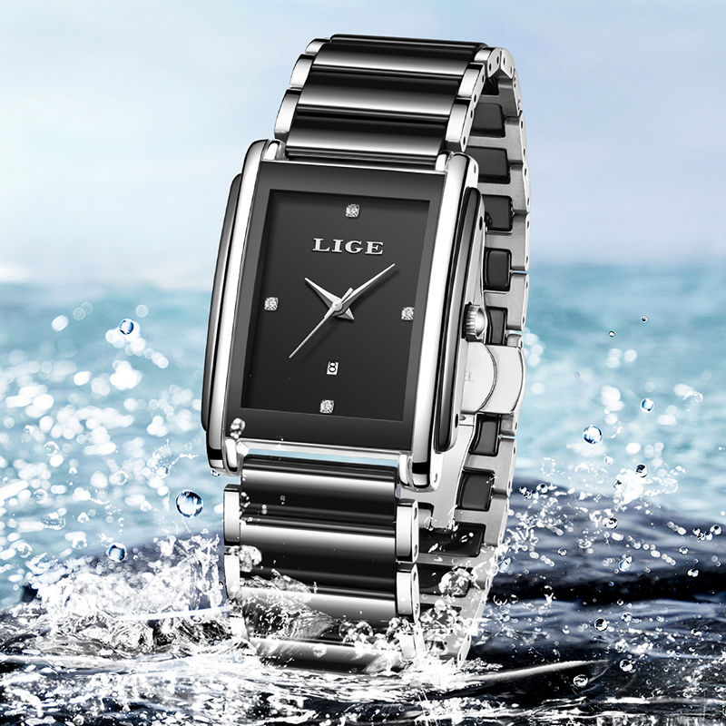 LIGE New Luxury Women Watches  - Luxury Ceramic Watch incelemesi ve fiyatı