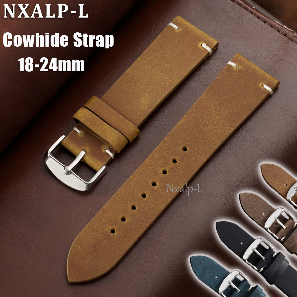 Retro Oil Wax Leather Watch Ba - Omega Watches Smartwatch incelemesi ve fiyatı