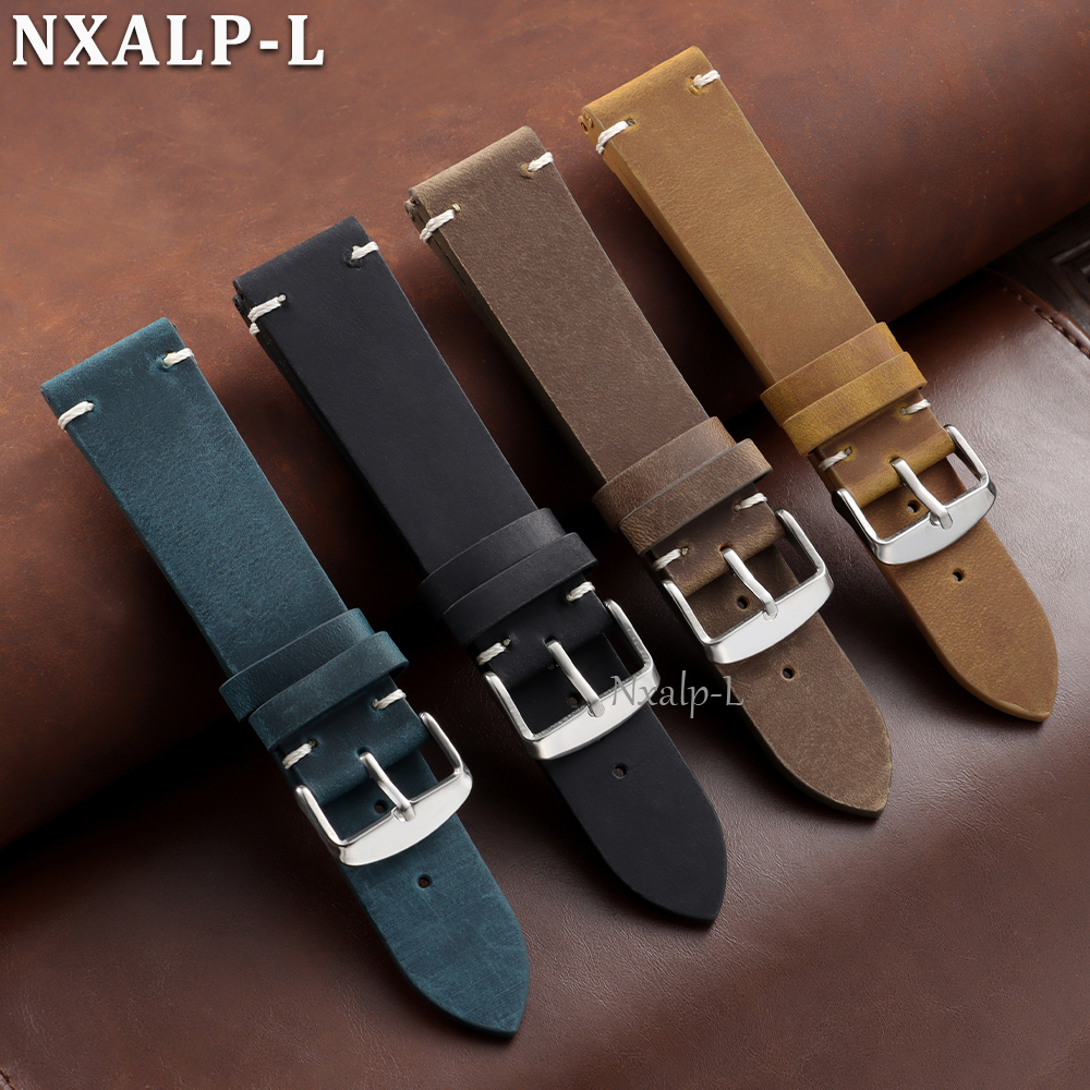 Retro Oil Wax Leather Watch Ba - Omega Watches Smartwatch incelemesi ve fiyatı