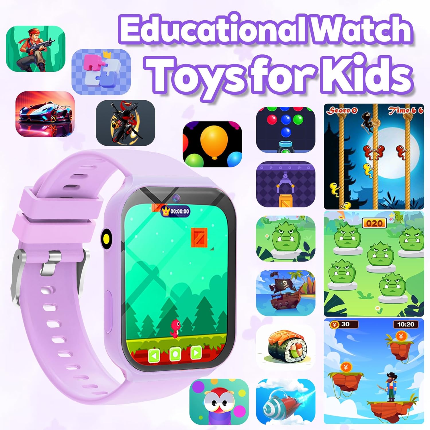 Kids Smart Watch with 18 Games - Smartwatch Digital Watches For Kid Girl incelemesi ve fiyatı