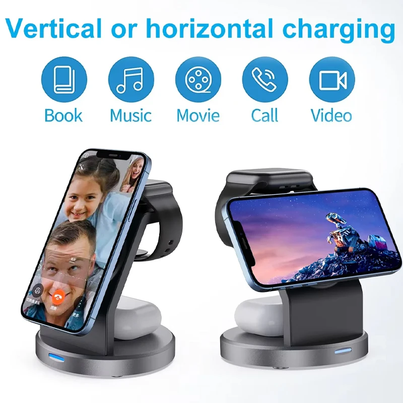 3 In 1 Magnetic Wireless Charg - Iwatch Smartwatch incelemesi ve fiyatı