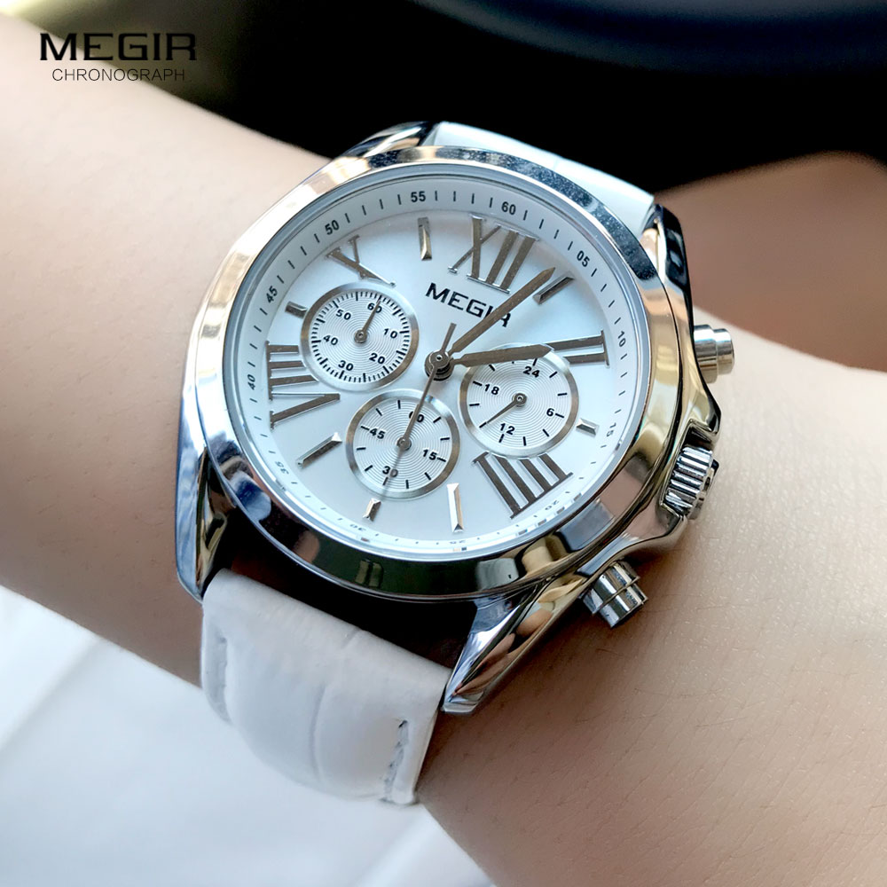 MEGIR2019 New Luxury Leather W - Luxury Ceramic Watch incelemesi ve fiyatı