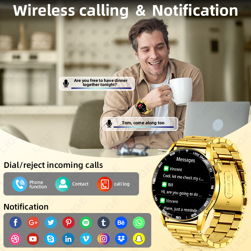 LIGE Luxury Smart Watch For Ma - Smartwatch Luxury Watches For Women incelemesi ve fiyatı