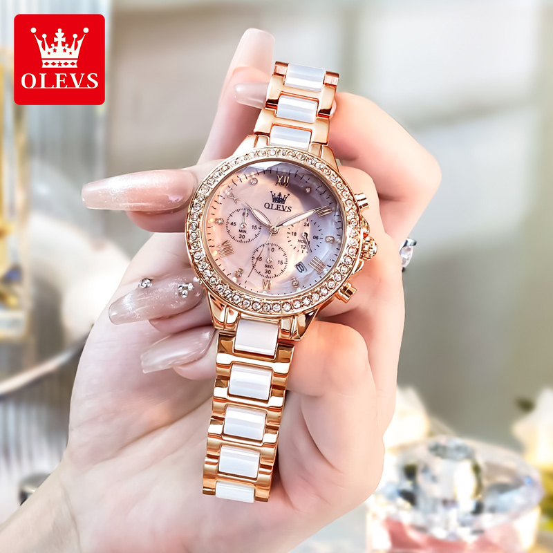 OLEVS 9999 Women Watch Brand O - Luxury Ceramic Watch incelemesi ve fiyatı
