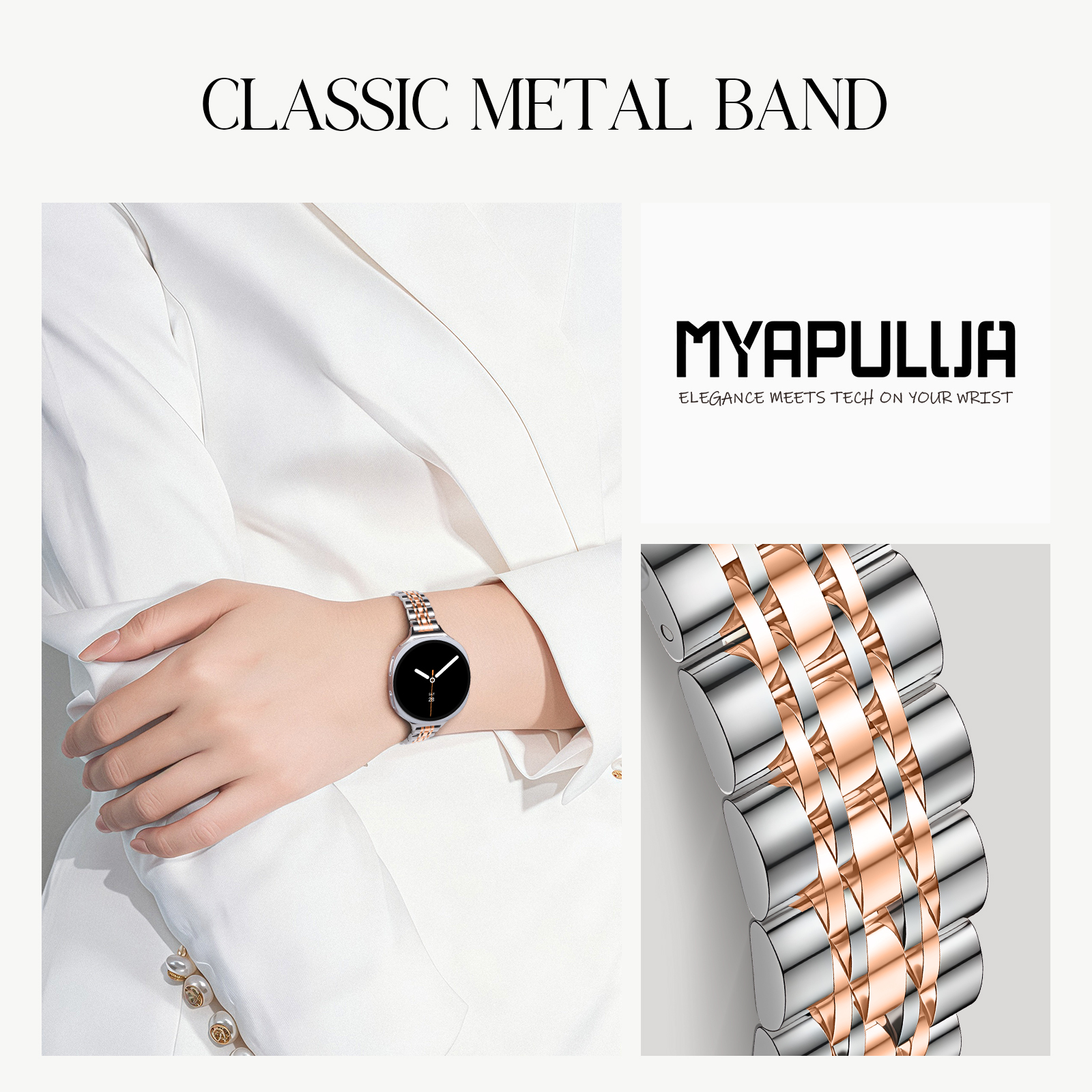 Stainless steel Straps for Sam - Smartwatch Slim Watches For Men incelemesi ve fiyatı
