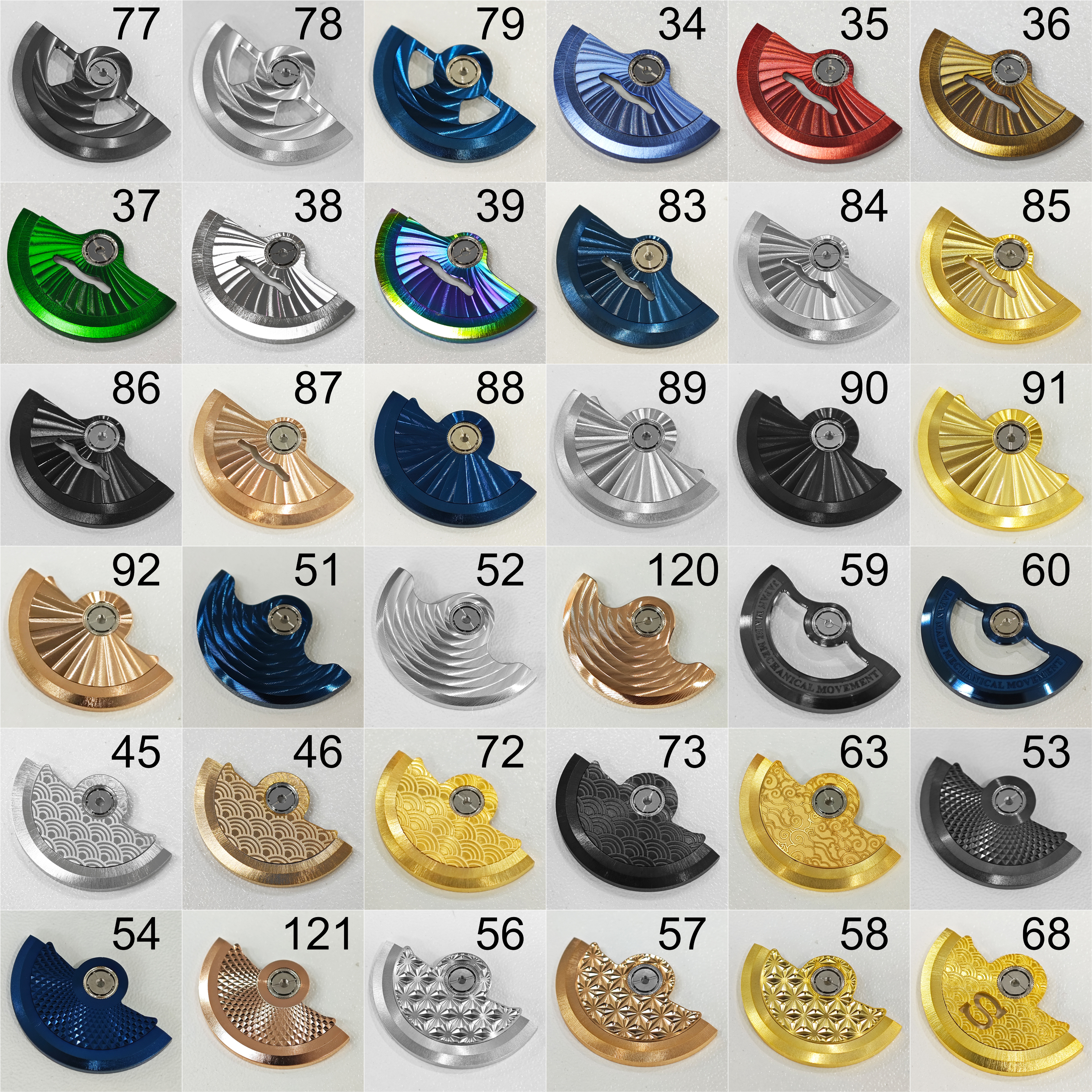 148 Styles NH35 NH36 Watch Mov - Watch Movement Rotor incelemesi ve fiyatı