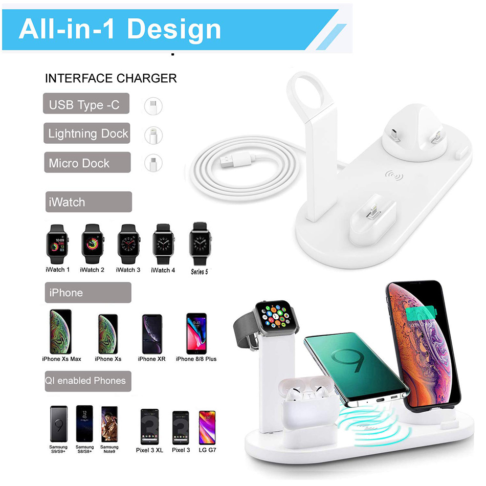 7 in 1 Wireless Charger Stand  - Iwatch Smartwatch incelemesi ve fiyatı