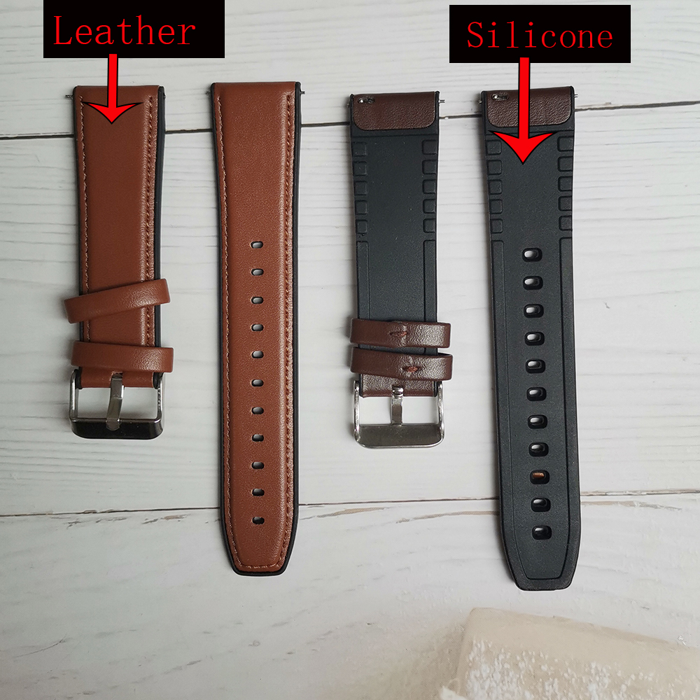 22mm Silicone Leather Band For - Fossil Watches Smartwatch Gen 5 incelemesi ve fiyatı