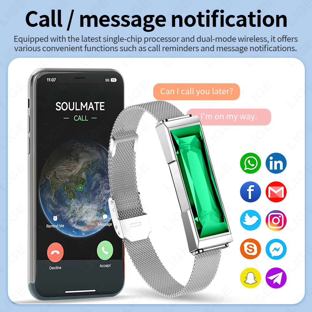 LIGE Luxury Smart Watch Women  - Smartwatch Luxury Watches For Women incelemesi ve fiyatı