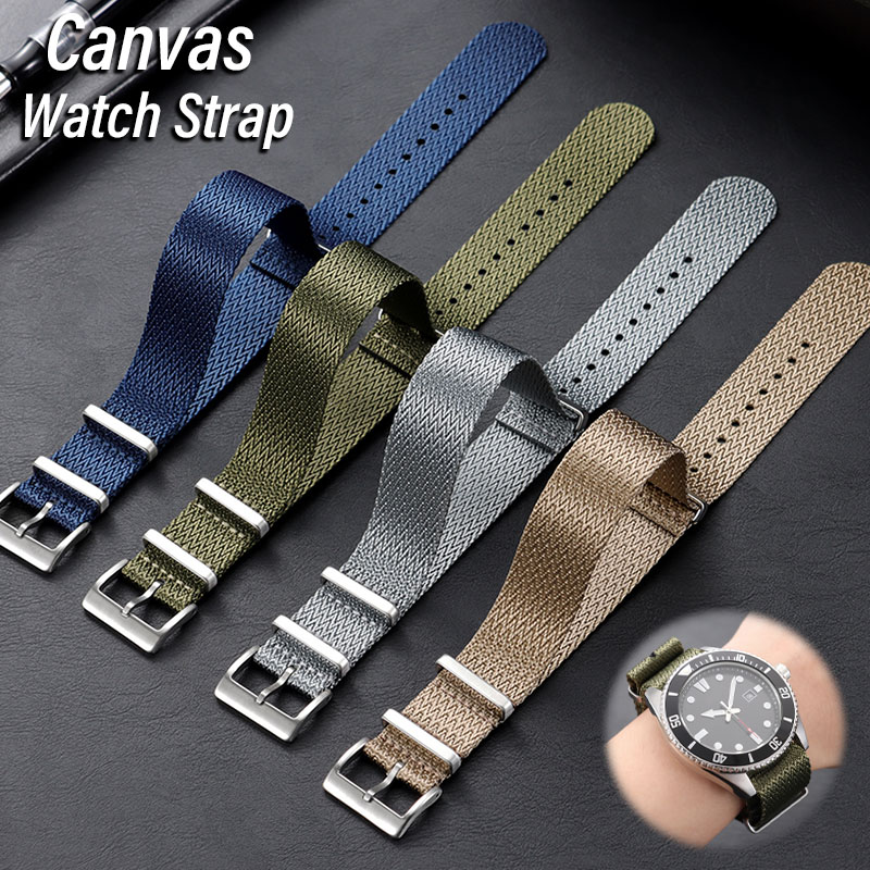 Canvas Nylon Watch Band 18mm 2 - Omega Watches Smartwatch incelemesi ve fiyatı