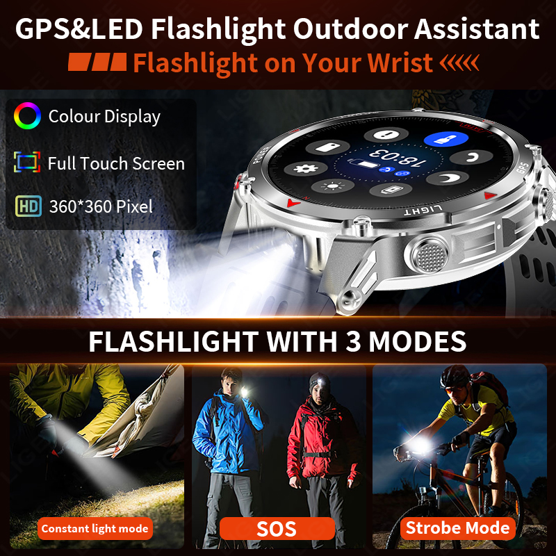 LIGE Rugged GPS Track Smart Wa - Watch Smartwatch incelemesi ve fiyatı