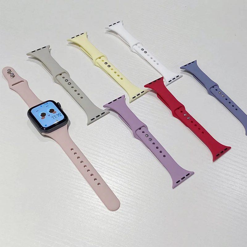 Slim Silicone strap for Apple  - Smartwatch Slim Watches For Men incelemesi ve fiyatı