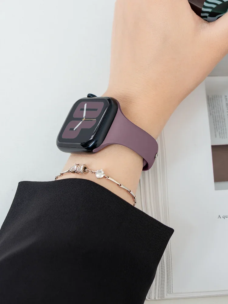 Slim Silicone strap for Apple  - Smartwatch Slim Watches For Men incelemesi ve fiyatı