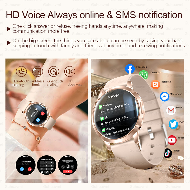 2025 New Bluetooth Call Smart  - Smartwatch Luxury Watches For Women incelemesi ve fiyatı