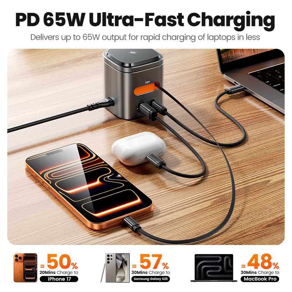 Toocki 80W 6-in-1 GaN Charging - Iwatch Smartwatch incelemesi ve fiyatı