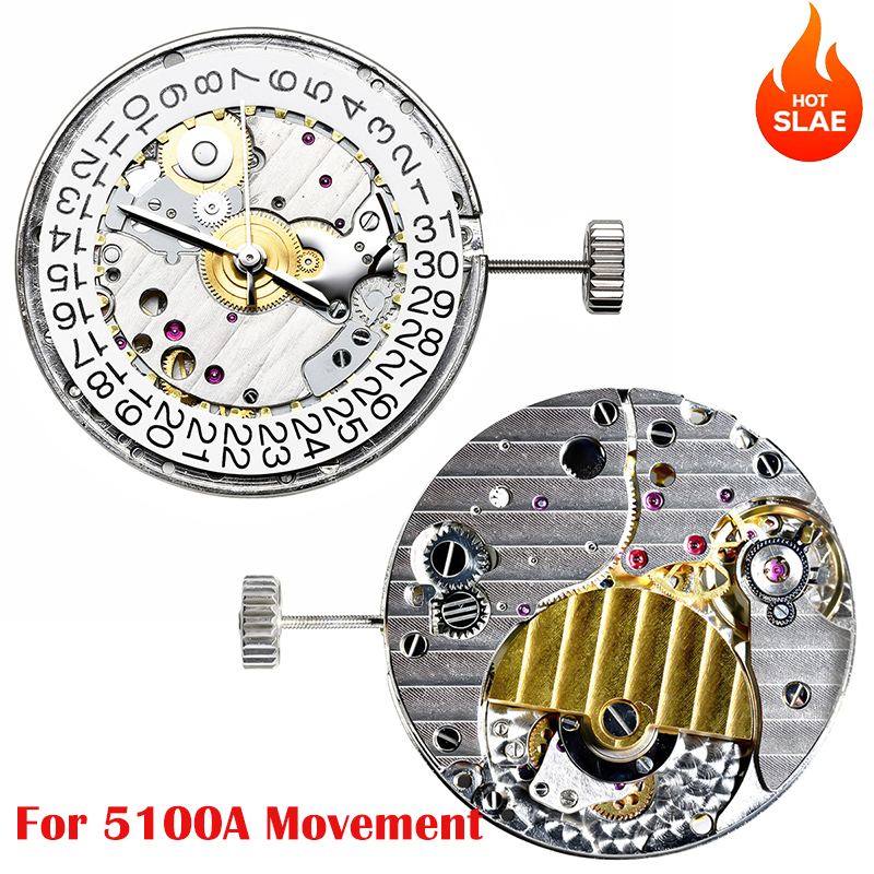 35 Jewels Skeleton 5100A watch - Watch Movement Rotor incelemesi ve fiyatı