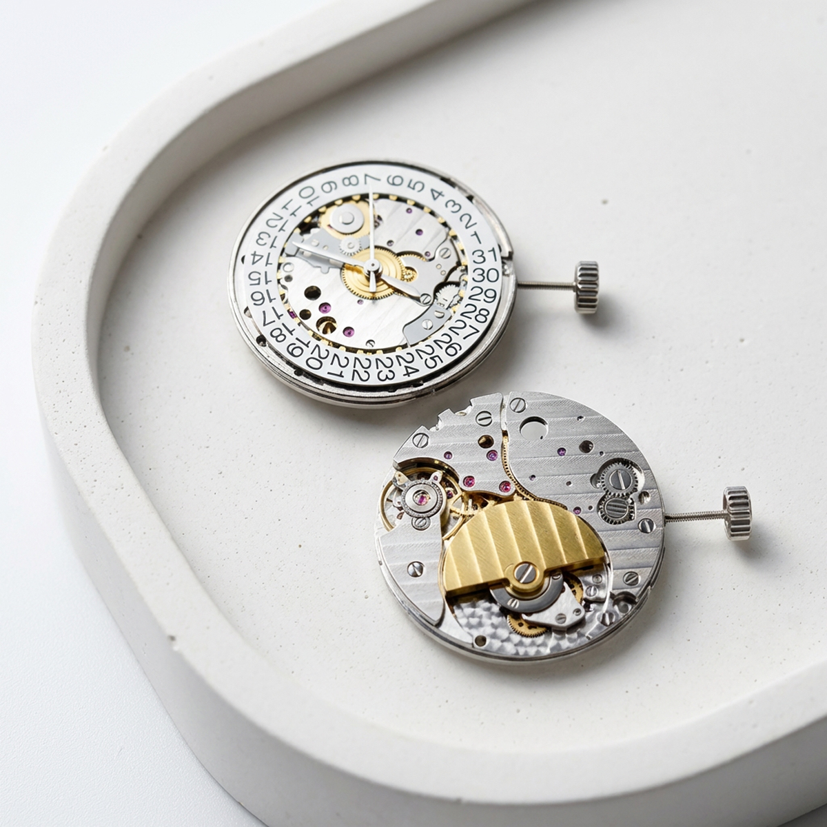 35 Jewels Skeleton 5100A watch - Watch Movement Rotor incelemesi ve fiyatı