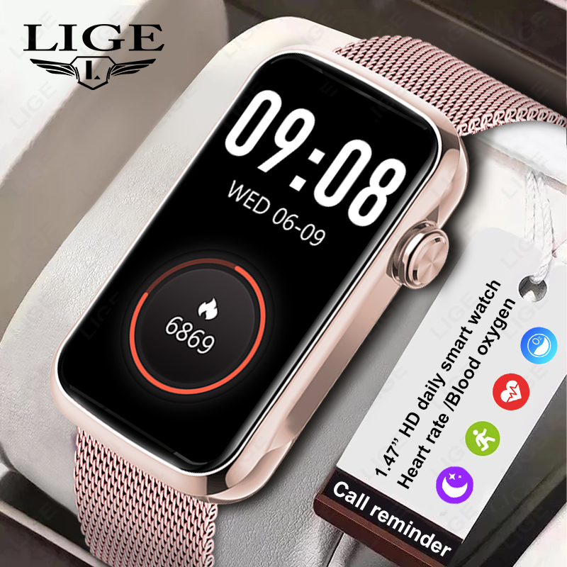 LIGE 1.47'' Smart Watch Women  - Smartwatch Ladies Watches For Women incelemesi ve fiyatı
