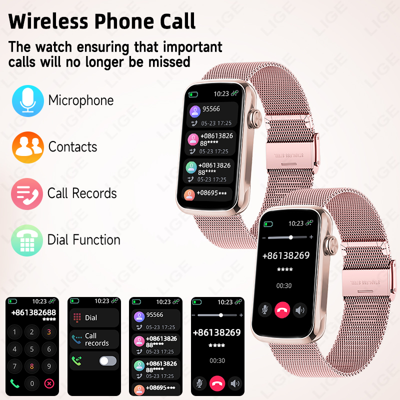 LIGE 1.47'' Smart Watch Women  - Smartwatch Ladies Watches For Women incelemesi ve fiyatı