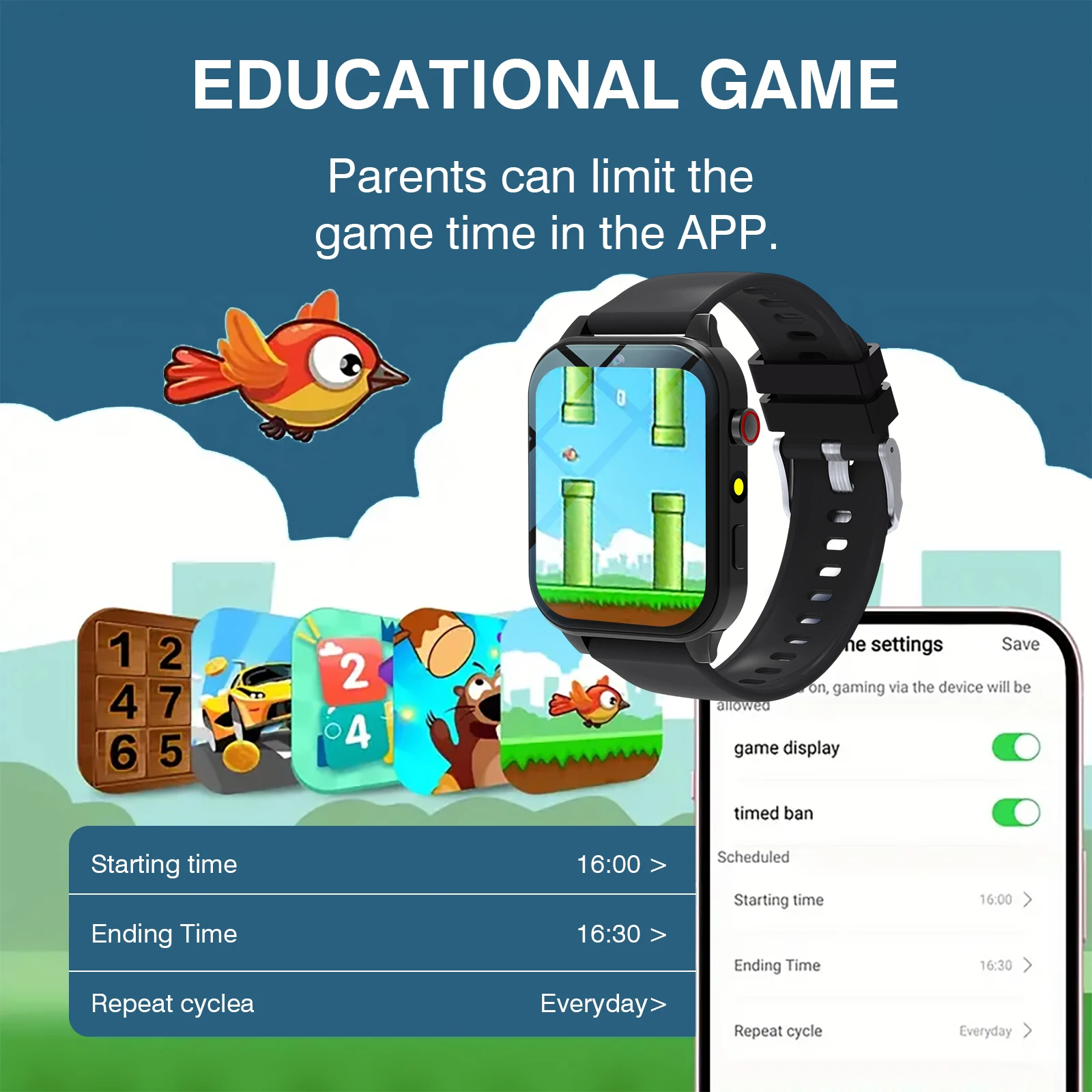Kids′s Smart Watch 18 Games Ca - Smartwatch Digital Watches For Kid Girl incelemesi ve fiyatı
