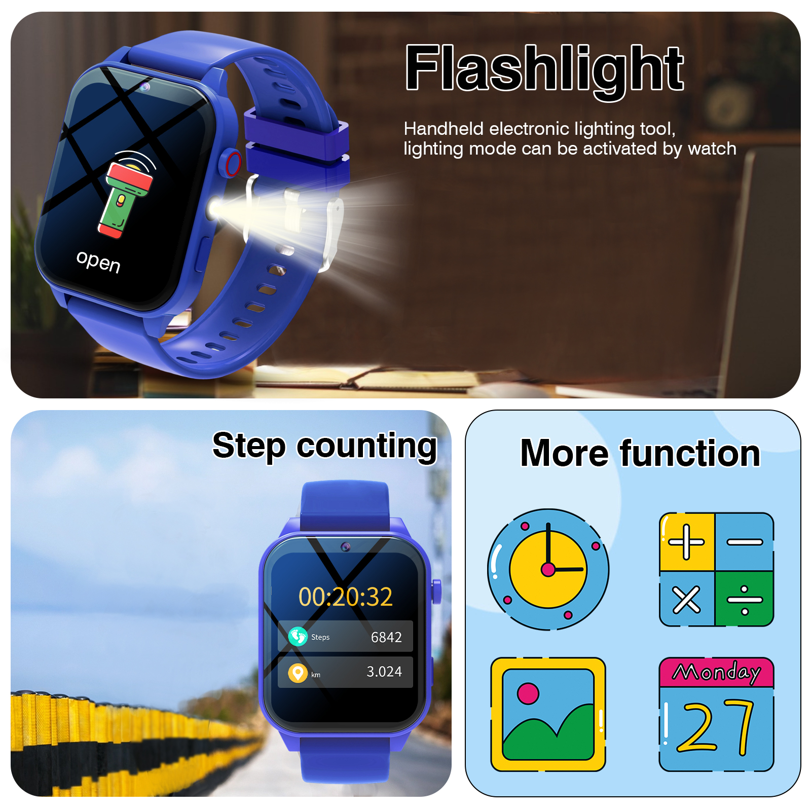 Kids′s Smart Watch 18 Games Ca - Smartwatch Digital Watches For Kid Girl incelemesi ve fiyatı