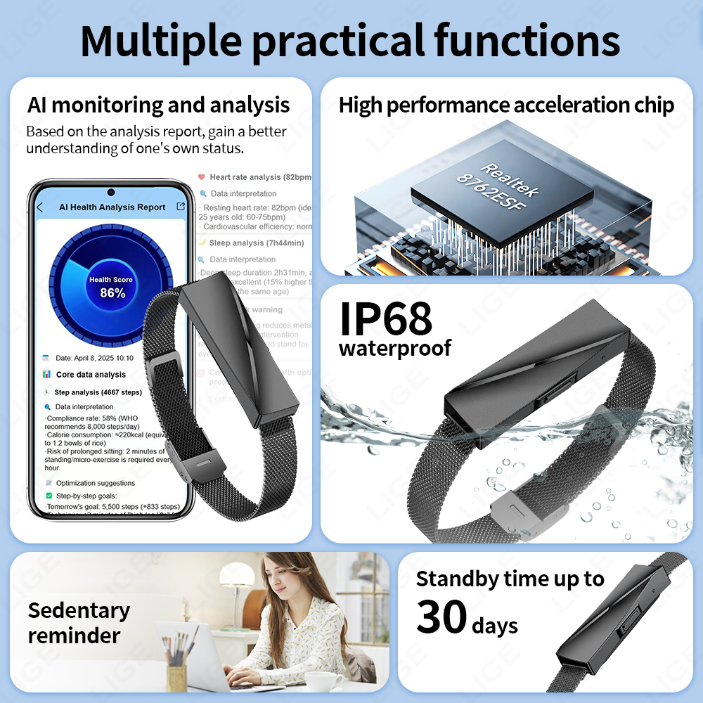 LIGE For Android IOS New Smart - Smartwatch Ladies Watches For Women incelemesi ve fiyatı