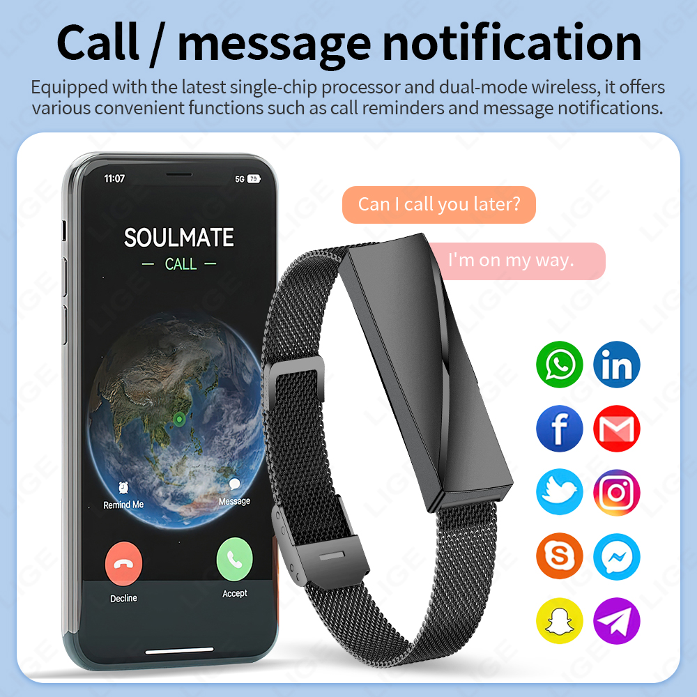 LIGE For Android IOS New Smart - Smartwatch Ladies Watches For Women incelemesi ve fiyatı
