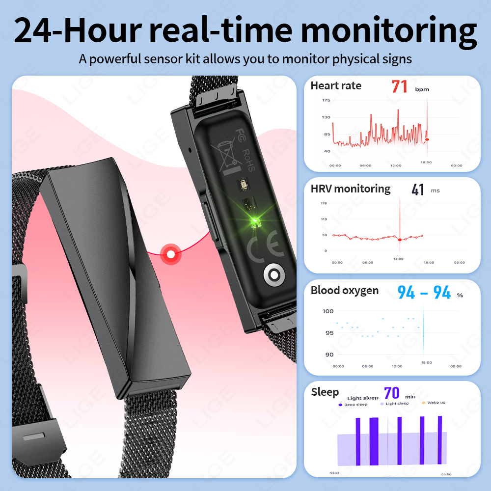 LIGE For Android IOS New Smart - Smartwatch Ladies Watches For Women incelemesi ve fiyatı