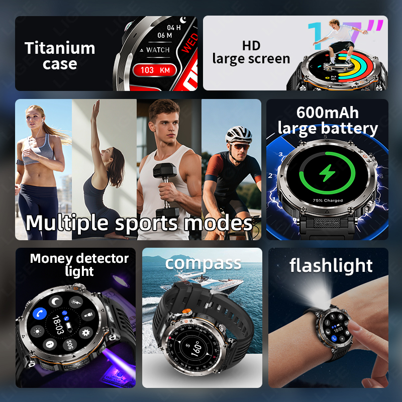 New Military Outdoor Smartwatc - Watch Smartwatch incelemesi ve fiyatı