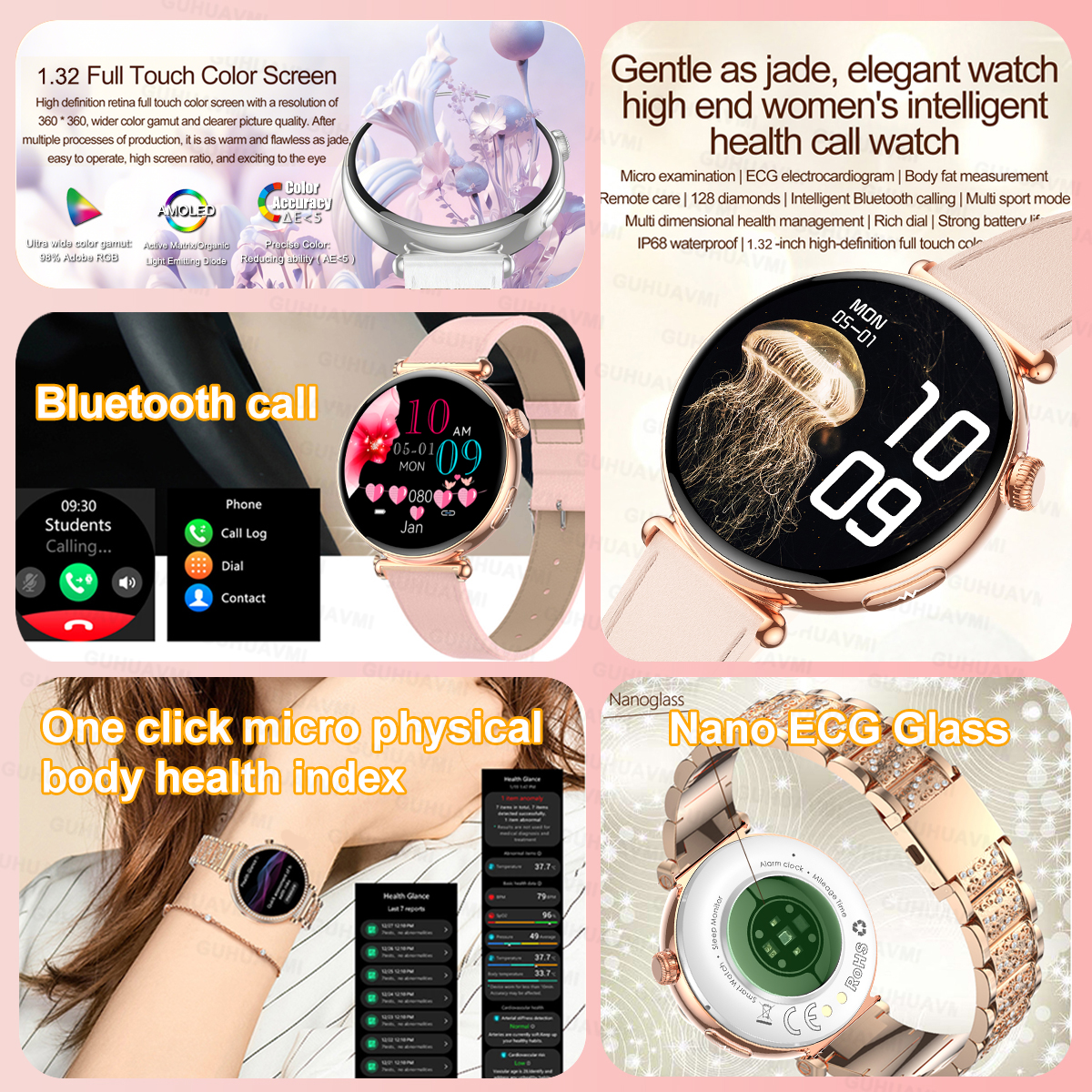 Smart Watch for Women Men PPG+ - Smartwatch Ladies Watches For Women incelemesi ve fiyatı